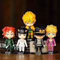 Miniatyrbild 4 av 5: Jojo's Bizarre Adventure Anime Figuriner Leksaker Kujo Jotaro Figur Higashikata Josuke Kakyoin Noriaki Actionfigur Modelldocka Leksaker kk