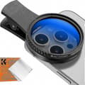 Miniatyrbillede 1 af 5: 52mm CPL Clip-on polariseringsfilter til telefonkamera - Concept Clip-on linse [YJD]