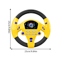 Miniatyrbilde 3 av 5: Lekeratt for småbarn Oppgradert morsomt ratt for barn Metodisk (YJD) Black Yellow