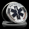 Miniatyrbild 3 av 5: Emergency Medical Service Challenge Coin US EMS Metall Minnesmedalj Samlargåva (YJD) Gold -1pc