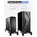 Miniatyrbillede 2 af 6: Computer Tower Stativ, Justerbar Mobil CPU Stativ med Drejelige Hjul, PC Tower Stativ til Gulv, Tæppe, Gaming PC Kabinet, Passer Under Skrivebord Hjemmekontor