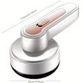 Miniatyrbillede 3 af 5: Kompakt USB-opladelig fnugfjerningsapparat - Premium stofskærer til en fejlfri garderobe & hjem - Udrydder fnug og piller uden besvær - V  (YJD) White