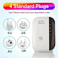 Miniatyrbild 5 av 5: Wifi Repeater Trådlös Signal Förstärkare Utökat Nätverk Förbättrare EU US Hem Router 300m Thro(YJD) EU Plug