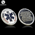 Miniatyrbillede 1 af 5: Emergency Medical Service Challenge Coin US EMS Metal Mindesmønt Samlerobjekt Gave (YJD) Silver -1pc