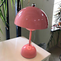 Miniatyrbilde 3 av 5: LED Blomstknopp Bordlampe USB Sengelampe Bryllup Skrivebord Enkel Rotteseng -g- mørk Blå - USB Oppladbar