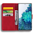 Miniatyrbillede 5 af 5: Wallet Case til Samsung Galaxy S20 FE Premium PU Læder Flip Cover Mandala[HK] Red