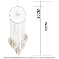 Miniatyrbild 3 av 5: Handgjord drömfångare Macrame väggdekoration Boho vävd gobeläng väggdekor  (YJD) beige