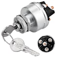 Miniatyrbillede 1 af 5: Tændingsslås med nøgle, 4-positioners universel nøgle-tændingsslås 12v til bil, lastbil, traktor, trailer, gaffeltruck og mere, Acc/off/ign/start