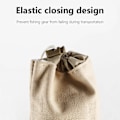 Miniatyrbillede 4 af 5: Fiskestang Etui Fiskestang Taske Fiskestang Bære Taske Udendørs Vandtæt Grej Opbevaring Taske Stang Bære Organiseringssystem Khaki 140cm[YJD] 130cm Khaki