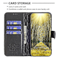 Miniatyrbild 2 av 5: För Samsung Galaxy A05s 4g Fodral Präglat Plånboksställ Läder Telefonskal [HK] Black