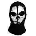Miniatyrbillede 1 af 4: Ghost Maske - Balaclava Motorcykling Paintball One Size Farve Sort  (YJD)