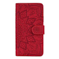 Miniatyrbillede 2 af 5: Wallet Case til Samsung Galaxy S20 FE Premium PU Læder Flip Cover Mandala[HK] Red