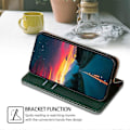 Miniatyrbillede 3 af 5: Til Huawei nova 12i 4G Etui Magnetisk Auto Luk Læder Wallet Telefon Cover[HK] Green