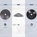 Miniatyrbilde 4 av 5: Hjul for Dyson V6 V7 V8 V10 V11 V12 støvsuger V-ball hjul for direkte driv støvsugerhode
