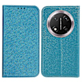 Pikkukuva 1 / 5: Honor Magic7 Lite 5G/ X9c 5G Kotelo Ristikkäinen Nahkainen Puhelinkuori Piilotettu Magneettikiinnitys[HK] Sky Blue