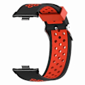 Pikkukuva 3 / 4: Xiaomi Redmi Watch 4 -kellolle kaksivärinen silikoninen ranneke [HK] Style A Multicolor
