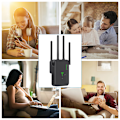 Pikkukuva 7 / 7: Langaton WiFi-linkki 1200Mbps WiFi-toistin Signaalinvahvistin Kaksoiskaistainen 2.4G 5G WiFi-laajennin 802.11ac Gigabit WiFi WPS-reitittimen verkkoantenni 2.4G 5.8G 1200Mbps EU Plug