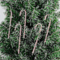 Miniatyrbilde 3 av 3: 30 Stykker Juletrærpynt i Form av Sukkerstenger, Rød og Hvit, 15 cm, Julepynt, Julehengere til Julen (YJD)