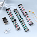 Miniatyrbilde 3 av 5: 3 elastiske armbånd, kompatible med Fitbit Charge 5/Fitbit Charge 6 armbånd for menn og kvinner, pustende og justerbare [YJD] A