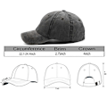 Pikkukuva 2 / 5: Kirjailtu Ukraina-lippis Retro Vintage Pesty Puuvilla Denim Baseball-lippis [HK]