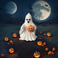 Miniatyrbilde 5 av 5: Amazons nye mellomfinger søte spøkelses Halloween mellomfinger kjærlighet spøkelsespynt (kk) Pumpkin Ghost