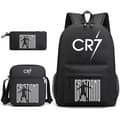 Cristiano Ronaldo Backpack for Students Black[YJD]