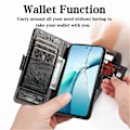 Miniatyrbild 4 av 5: För Xiaomi Redmi Note 14 5G Fodral Ställ Plånbok Splitsad PU Läder Omslag[HK] Blue