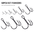 Miniatyrbilde 3 av 5: 50 stk/sett fiskekroker høykvalitets karbonstål 10 10 [kk] 10 10