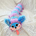 Miniatyrbillede 4 af 5: Poppy Pj Pug En Pudedukke, 40cm/60cm Legetid Fyldt Caterpillar Plyslegetøj_v (YJD) 60cm
