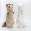 Miniatyrbilde 2 av 4: Ferret Plysjdyr Ferret Dukke Ferret Stoppet Plysjdyr Kastepute Ryggpute Ferret Plysjdukke for Soverom Seng Soving Hjem Livsstil Ro  (YJD) brown