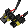 Miniatyrbilde 3 av 4: Hodelykter, HID Xenon Hodelykter, 2 stk H11 Hodelyktpære 35W 6000K 3250LM Høy Lysstyrke Hvitt Lys L