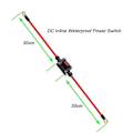 Miniatyrbild 2 av 5: DC12V Inline Strömbrytare DC12-24V DPST Dubbelsidig Kabeldragning Strömbrytare 25A IP67 med På/Av Snabbkopplingsbrytare [YJD] RedBlack