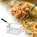 Miniatyrbilde 5 av 5: Fritekurv Fritteringskurv Mesh Kurv Kraftig Dørslag Frityrkoker Kurv Matpresentasjonskurver for BBQ Restaurant Party[YJD] style E