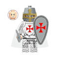 Miniatyrbillede 2 af 5: Middelalderfigurer Antikke Romerske Minifigurer Riddere Soldater Actionfigurer Korsfarere Heste Byggeklodser Legetøj Børnelegetøj Gaver Samlinger kk
