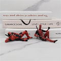 Miniatyrbild 3 av 3: 3-pack X-Men Deadpool Actionfigurer Leksaker Modellprydnader Staty För Hem Bil Skrivbordsdekorationer (YJD) A 3Pcs