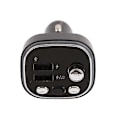Miniatyrbilde 2 av 3: Bil Bluetooth-spiller 2 USB-porter Lader 7 Fargelys FM-sender For Håndsfritelefonering Sølv[YJD]