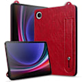 Miniatyrbillede 5 af 5: Til Samsung Galaxy Tab A9 X110 X115 Etui Håndrem Støtteben Læder Tablet Cover - Grå[HK] Multicolor Red