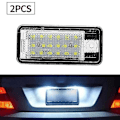 Miniatyrbillede 5 af 5: Bil LED Nummerpladelys Lampe Hvid Til - A3 S3 8p A4 B6 B7 A5 A6 4f Q7 A8 S8 C6