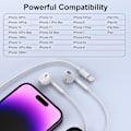 Miniatyrbilde 4 av 5: Ledningsbaserte hodetelefoner for iPhone med Lightning-kontakt [Apple MFi-sertifisert] (Innebygd mikrofon og volumkontroll)_v (YJD)