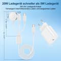 Miniatyrbilde 5 av 5: Apple Watch 20W hurtiglader med 2m USB-C-kabel og Type-C-kabel[YJD]