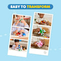 Miniatyrbild 4 av 5: Robocar Poli Roy Transformerande Robot, 10 cm Transformerbar Actionleksaksfigur, Brandbils-Nödfordon Lekset, Jul Födelsedag Räddn[HK]