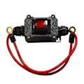 Miniatyrbild 4 av 5: DC12V Inline Strömbrytare DC12-24V DPST Dubbelsidig Kabeldragning Strömbrytare 25A IP67 med På/Av Snabbkopplingsbrytare [YJD] RedBlack