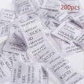 Miniatyrbillede 4 af 4: Tørremiddelposer, 200 stk. X 1g Silica Gel Pose Fugt Absorberende Affugter Mod Skimmel Lugte _gave fra G[YJD] 2G