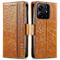 Miniatyrbild 1 av 5: För Xiaomi Redmi Note 14 5G Fodral Ställ Plånbok Splitsad PU Läder Omslag[HK] Light Brown