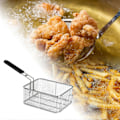 Miniatyrbilde 2 av 5: Fritekurv Fritteringskurv Mesh Kurv Kraftig Dørslag Frityrkoker Kurv Matpresentasjonskurver for BBQ Restaurant Party[YJD] style C