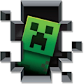 Miniatyrbild 4 av 4: Creeper Väggdekal, Minecraft spring iväg