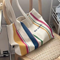 Miniatyrbillede 2 af 5: Simpel Enkelt Skulder Canvas Taske Koreansk Udgave Fritid Kunst Studerende Shopping Taske Pendler Computer Håndtaske(YJD) black
