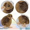 Miniatyrbild 4 av 5: Kiwi Fågelfyllda Djur, Plysch Leksak Furu Kiwi Plushie Dock, Mjuk Fluffig Som Riktig Fågel Kramande Leksak - Present För Alla Åldrar & Tillfällen