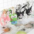 Miniatyrbilde 2 av 3: Kawaii Sanrio Nøkkelring Kuromi My Melody Lanyard Nøkkelring Tegneserie Mini Dukke Henge Smykker Gave