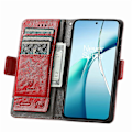 Miniatyrbild 2 av 5: För Xiaomi Redmi Note 14 5G Fodral Ställ Plånbok Splitsad PU Läder Omslag[HK] Red